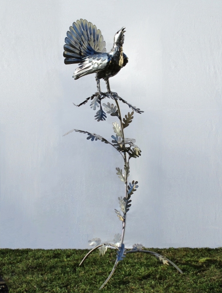 Capercaillie steel sculpture